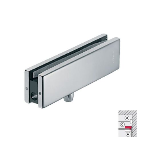 Kẹp kính trên khung inox bóng Hafele 981.00.651